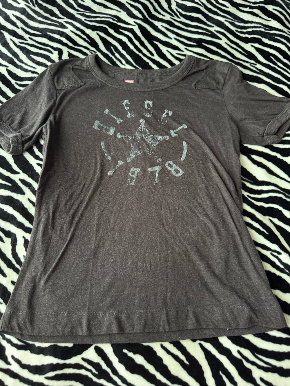 Diesel Black Short-Sleeve Graphic Tee